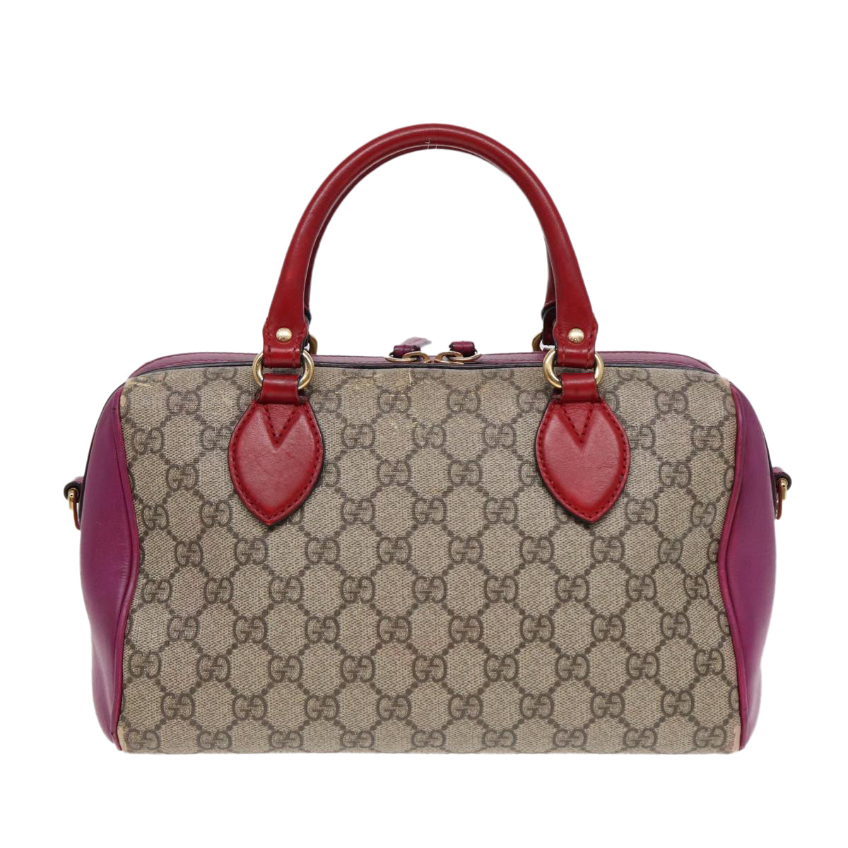 Gucci Leather Canvas Shoulder Bag