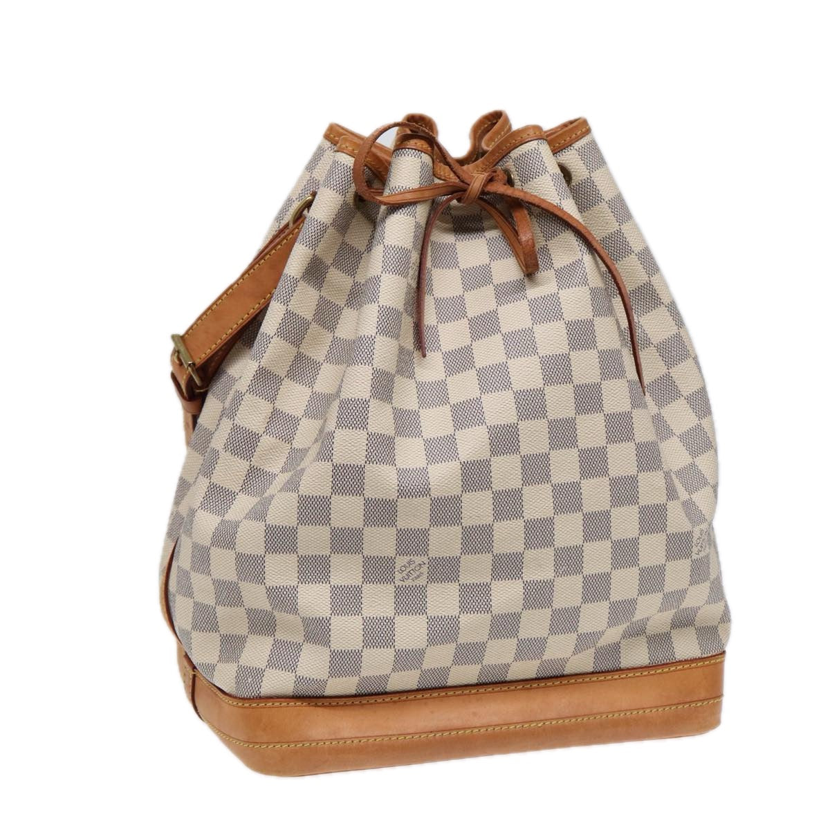 LOUIS VUITTON Damier Azur Noe Shoulder Bag N42222 LV Auth 88436