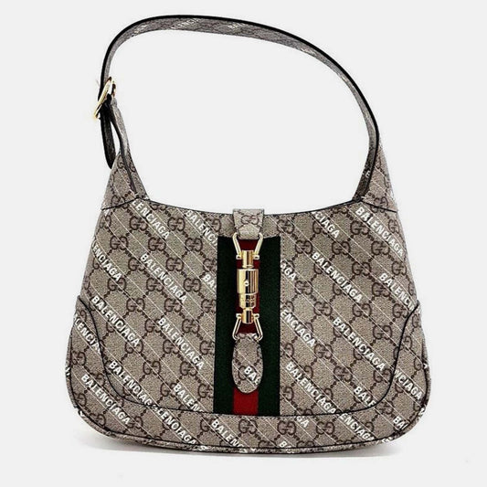Gucci x Luxury Balenciaga Trending 2026 Hacker Project Jackie 1961 Small Hobo Bag