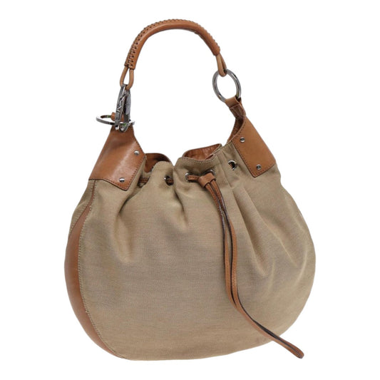 Gucci Leather Canvas Shoulder Bag