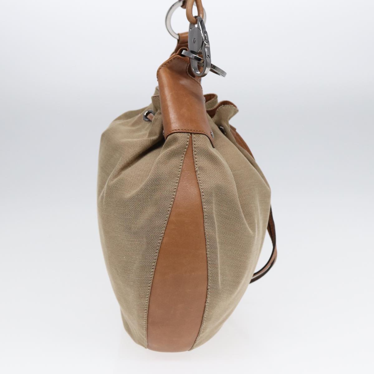 Gucci Leather Canvas Shoulder Bag