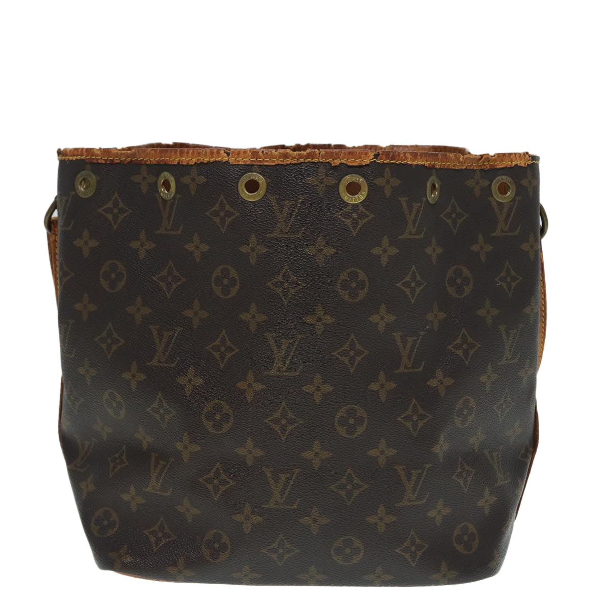 LOUIS VUITTON Monogram Petit Noe Shoulder Bag M42226 LV Auth 88505