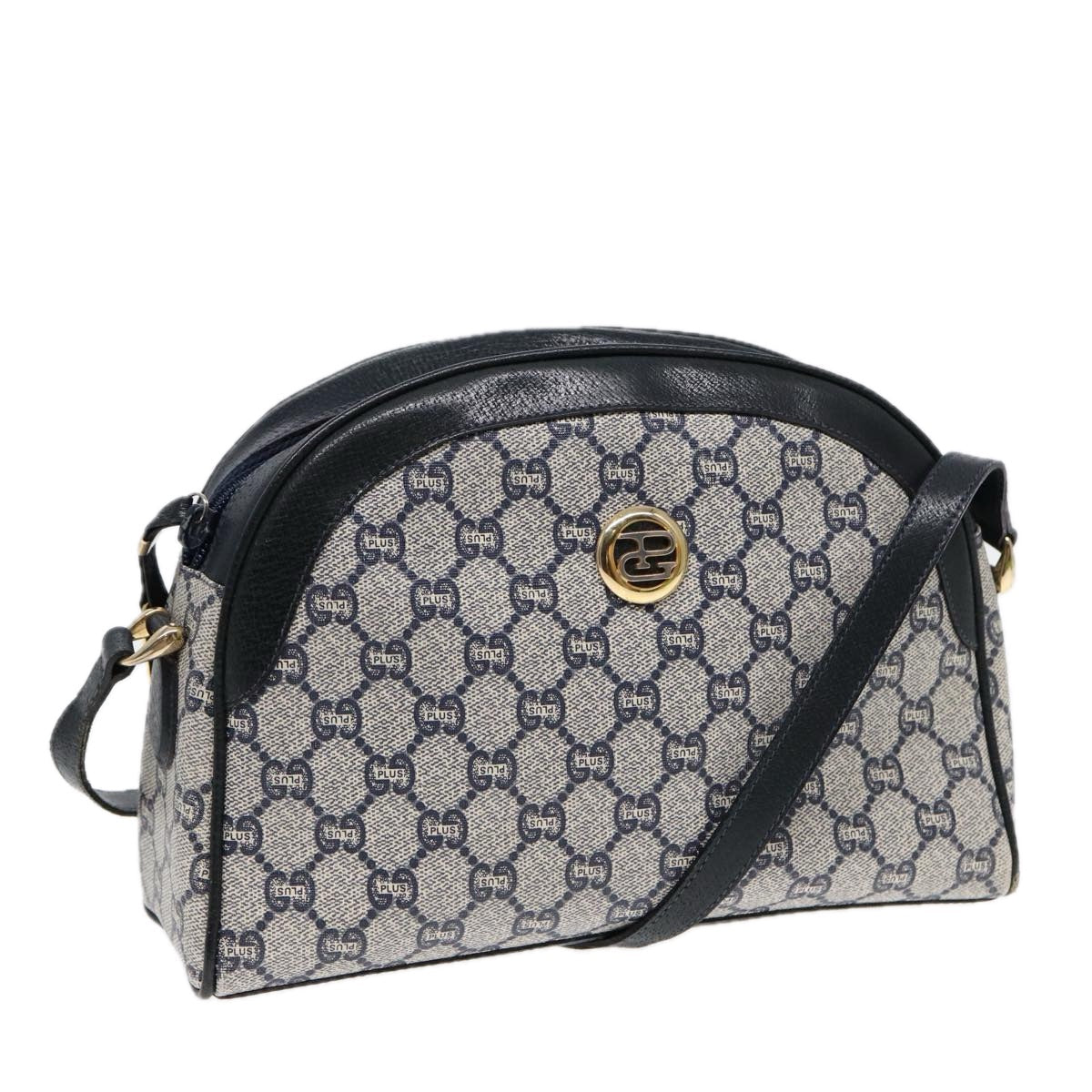 Gucci Leather Canvas Shoulder Bag