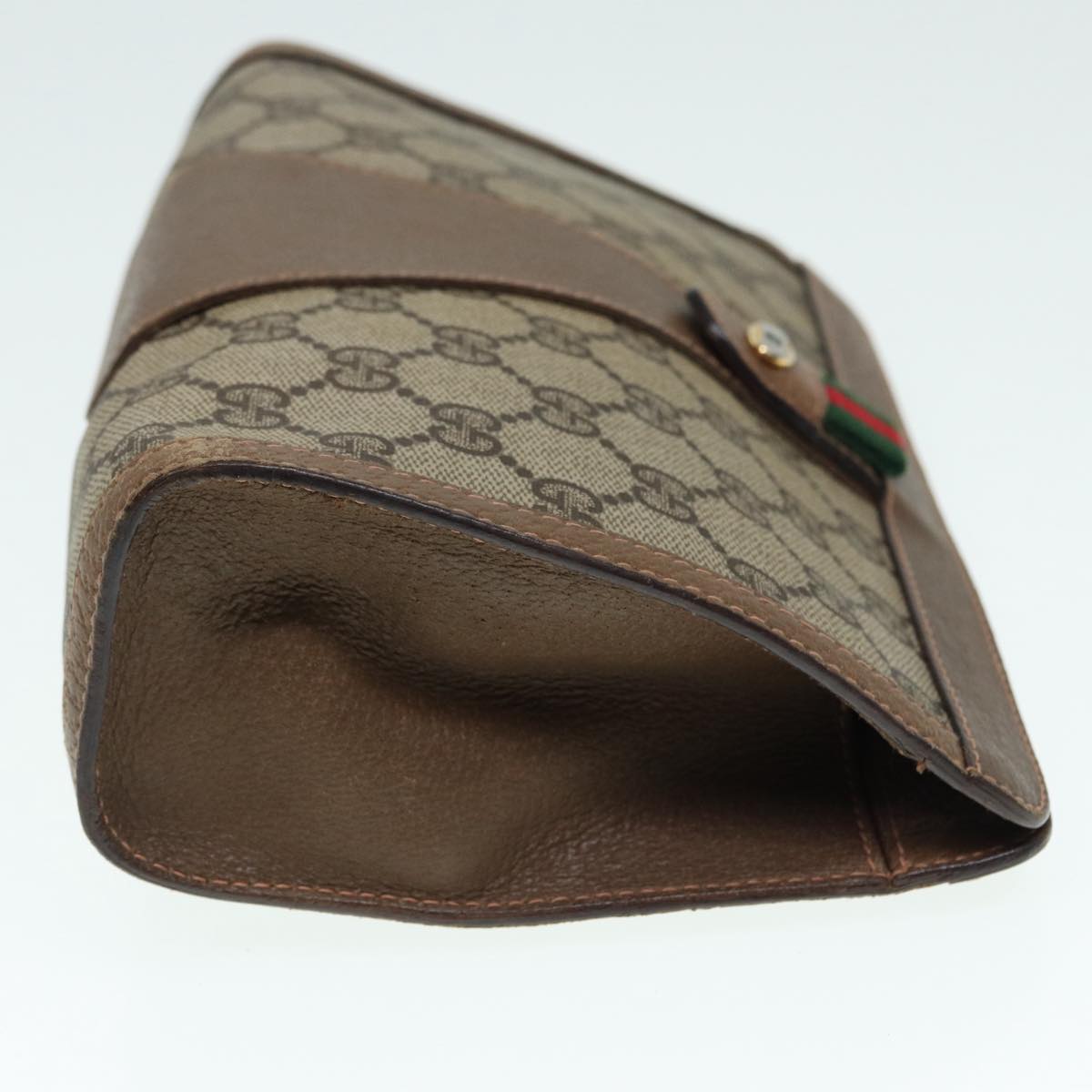 Gucci Leather Canvas Clutch