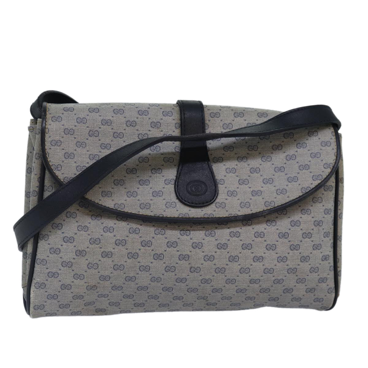 Gucci Leather Canvas Shoulder Bag