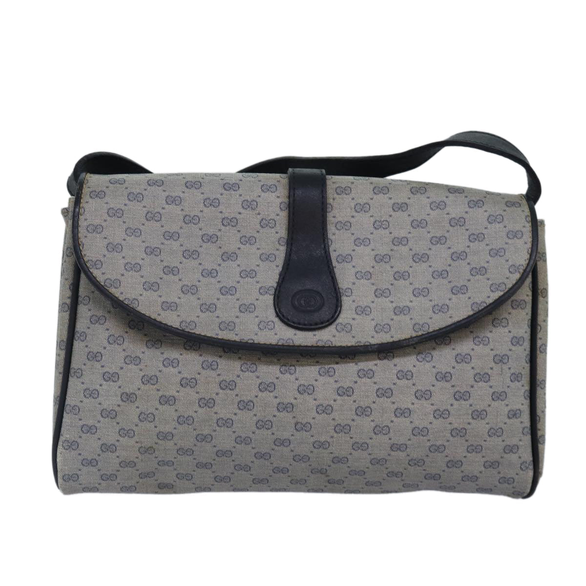 Gucci Leather Canvas Shoulder Bag