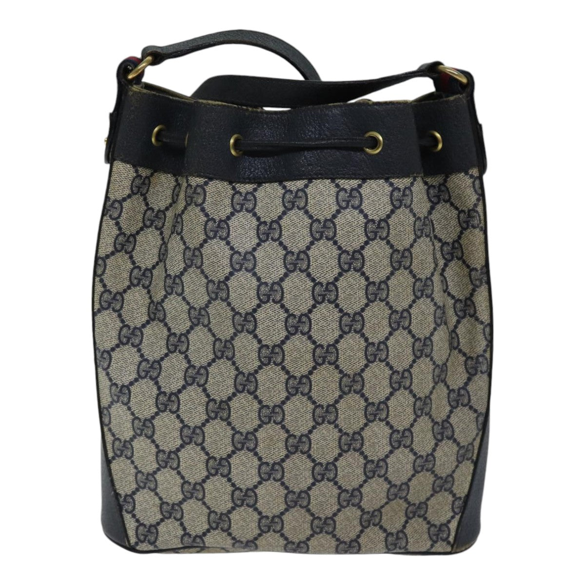 Gucci Leather Canvas Shoulder Bag