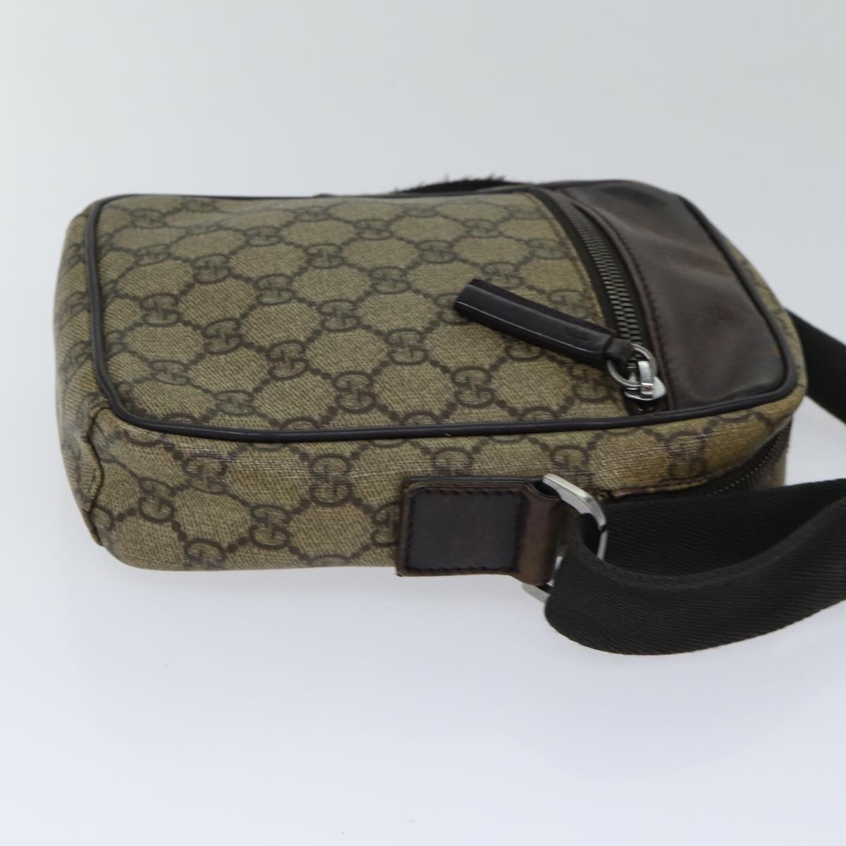 Gucci Leather Canvas Shoulder Bag