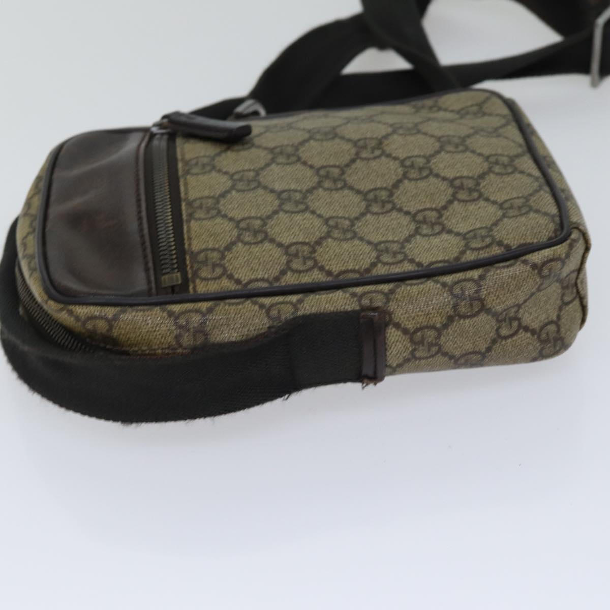 Gucci Leather Canvas Shoulder Bag