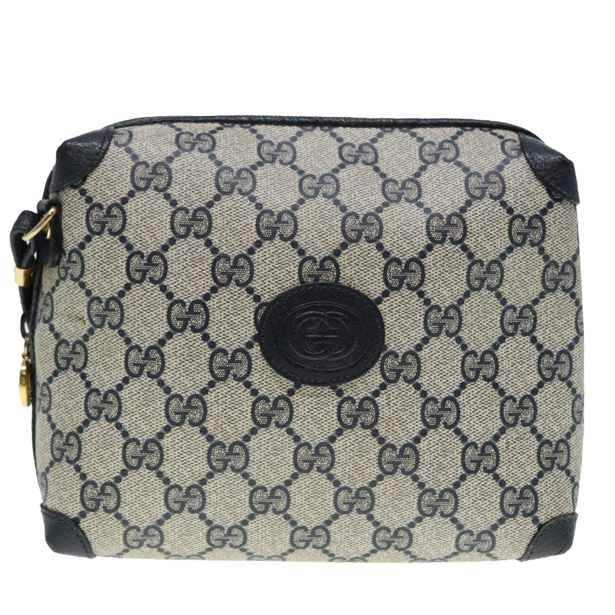 Gucci Leather Canvas Shoulder Bag