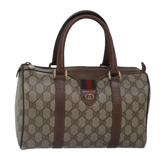Gucci Leather Canvas Handbag