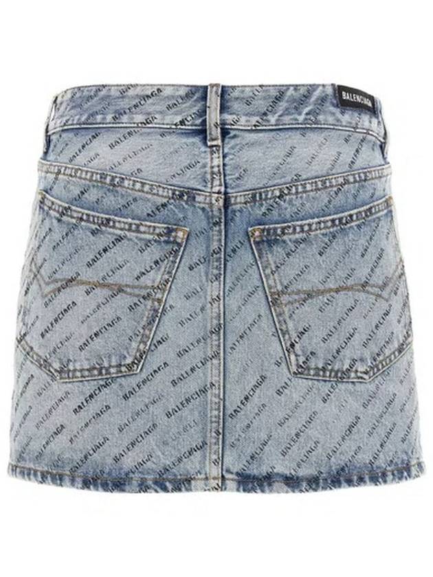 Luxury Balenciaga Trending 2026 short skirt 744972 TQW66 4141 ICED BLUE
