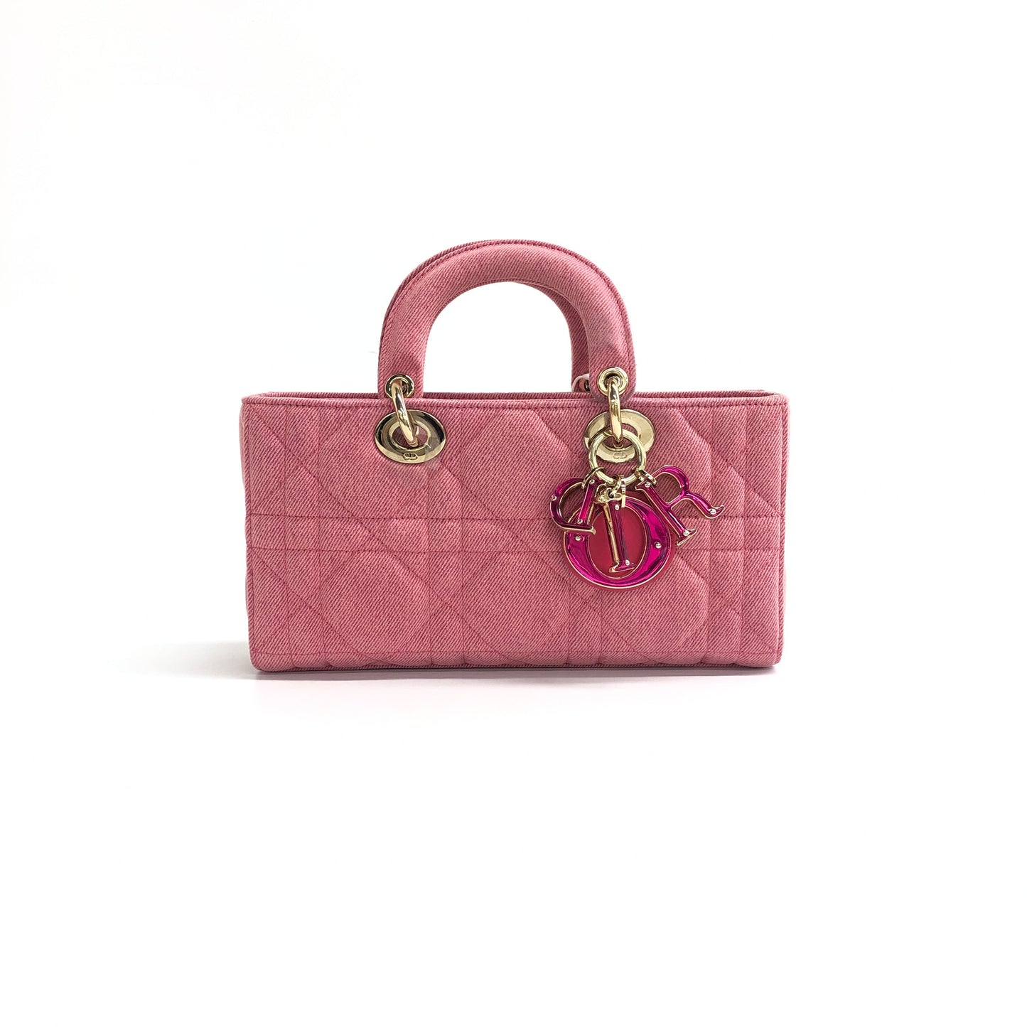 Dior Lady D Joy Denim Shoulder Bag