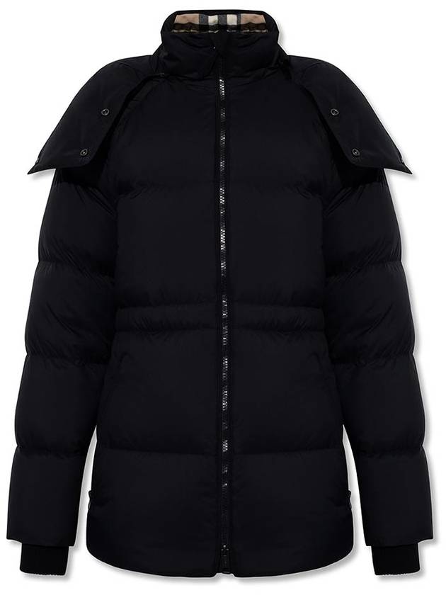 Luxury Burberry Detachable Hooded Nylon Padding Black