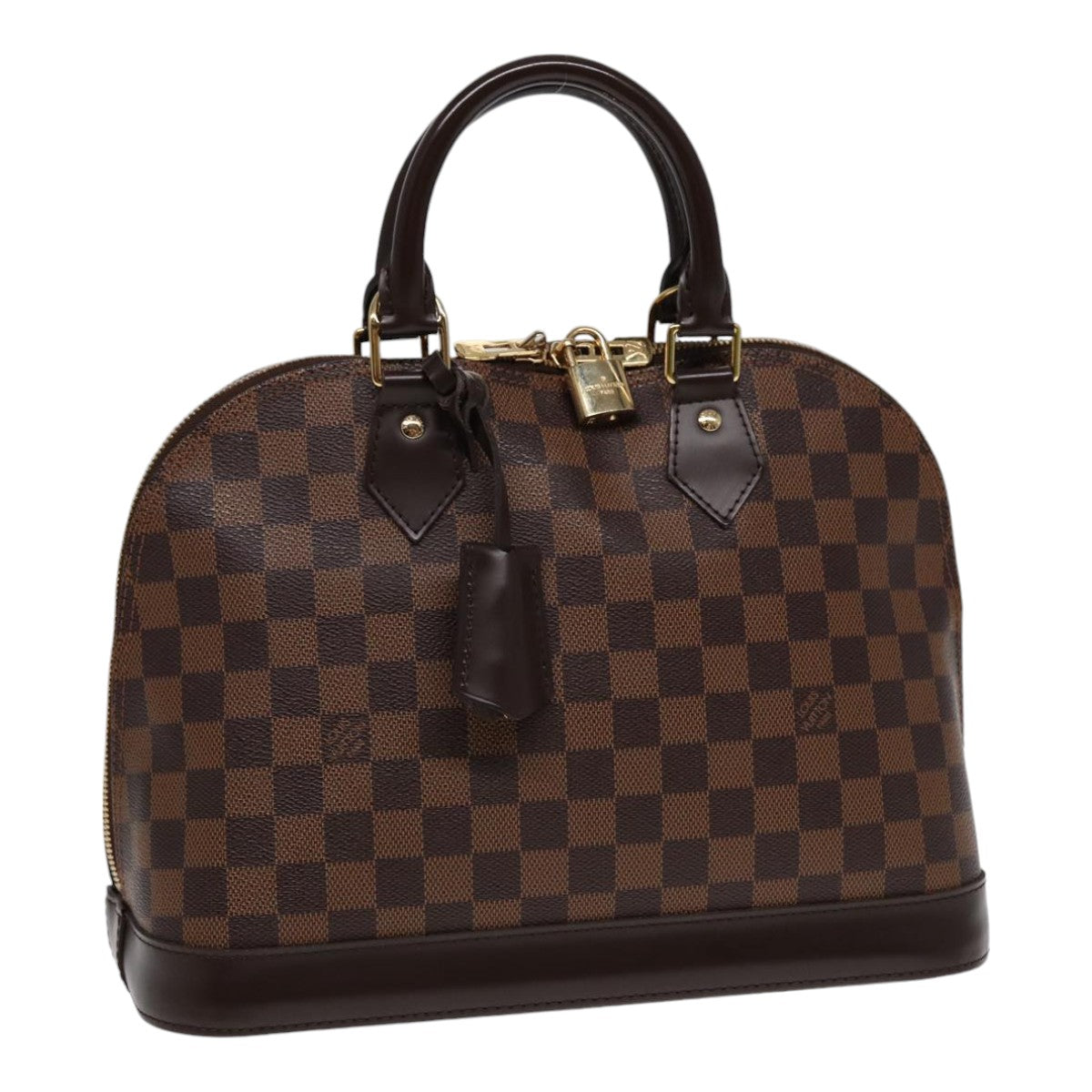 LOUIS VUITTON Damier Ebene Alma PM Hand Bag N53151 LV Auth 88894SA