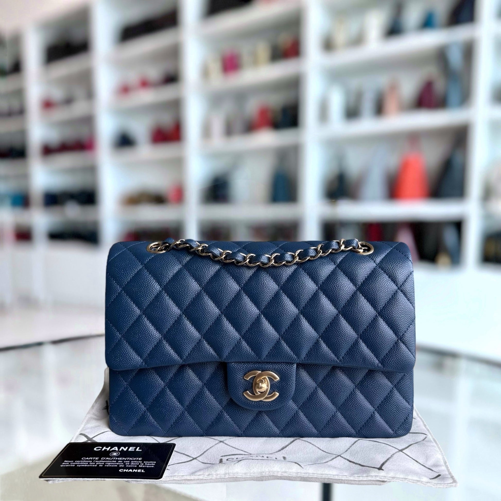 Chanel Classic Flap Medium Shoulder Bag - EworeBags
