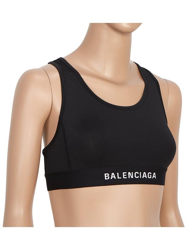Luxury Balenciaga Trending 2026 WoMen's Athletic Sports Bra Black