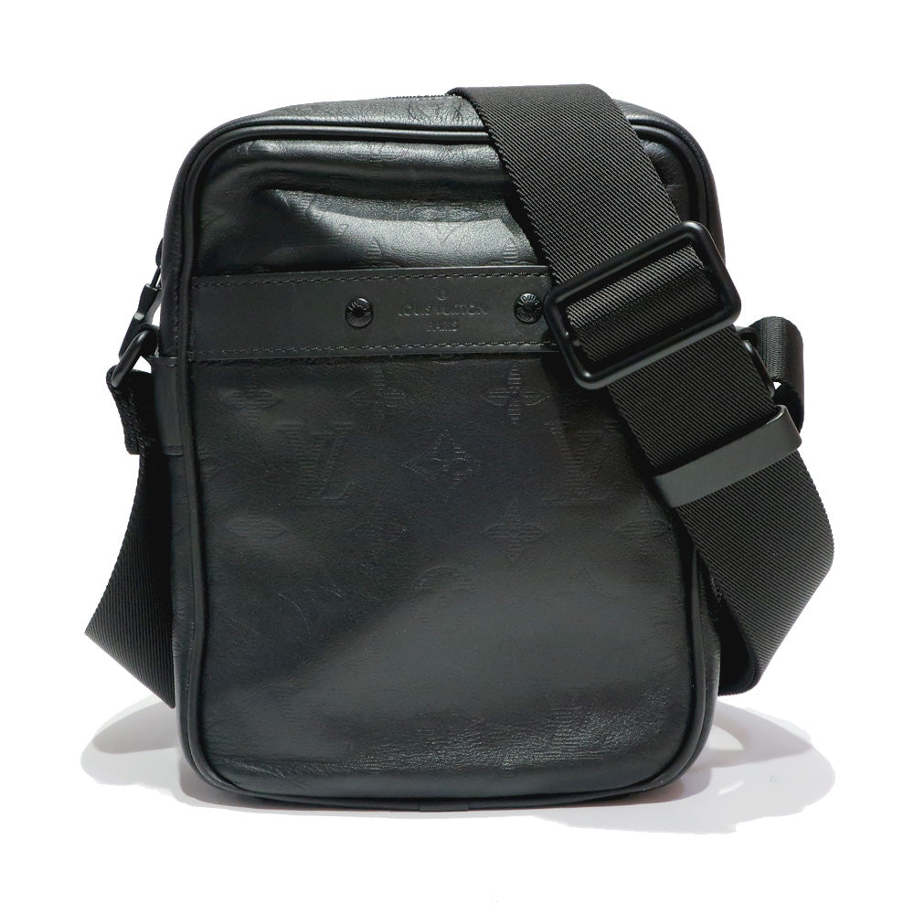 Louis Vuitton M43681 Monogram Shadow Bag Black Leather  Mens