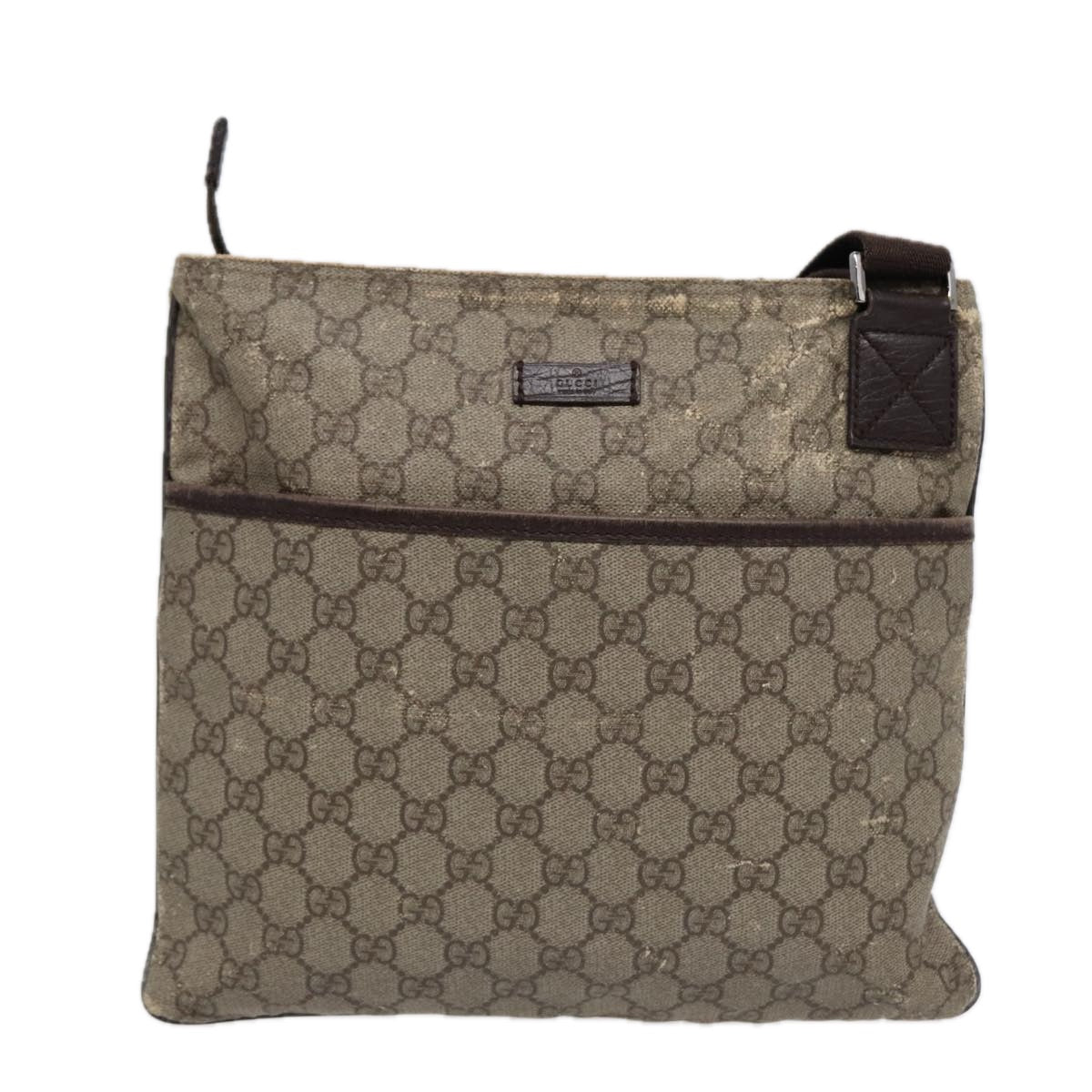 Gucci Leather Canvas Shoulder Bag