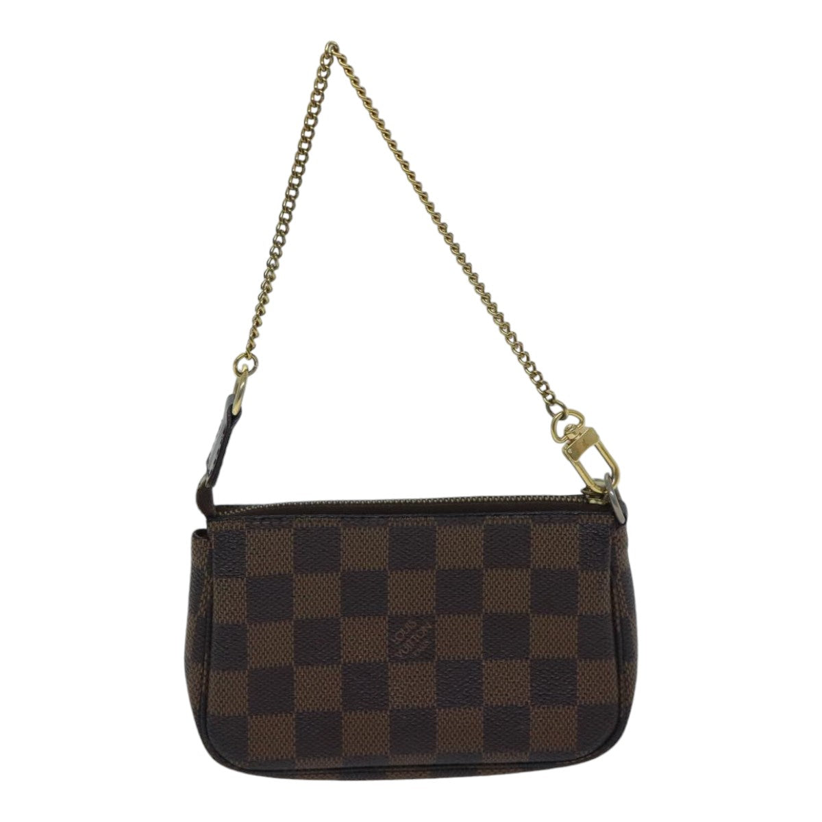 LOUIS VUITTON Damier Ebene Mini Pochette Accessoires Pouch N58009 LV Auth 89290