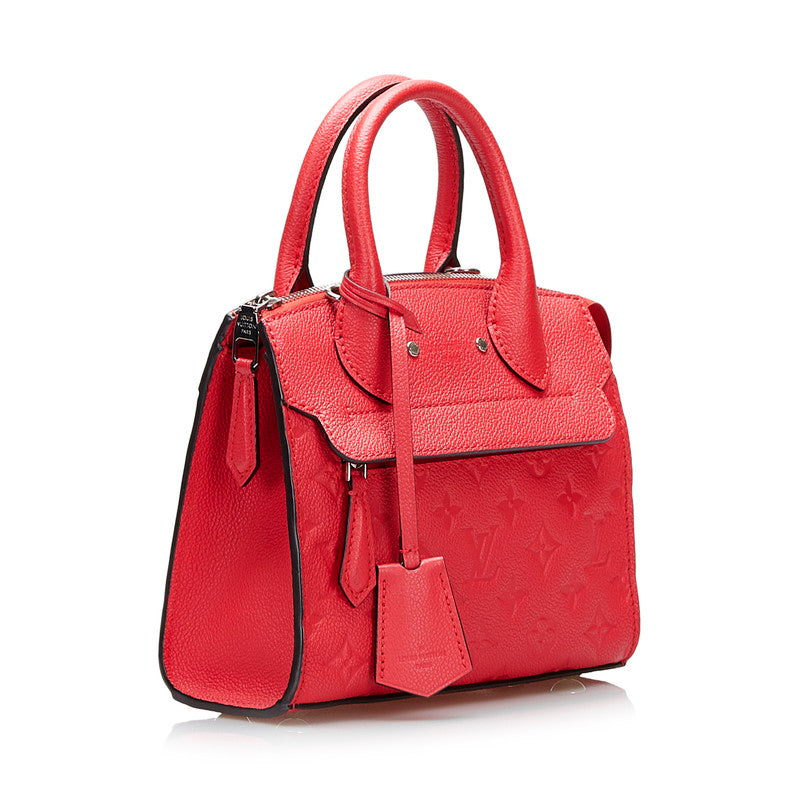 Louis Vuitton Monogram Implant Punch Mini Handbag Shoulder Bag 2WAY M41747 Poppetal Leather Louis Vuitton