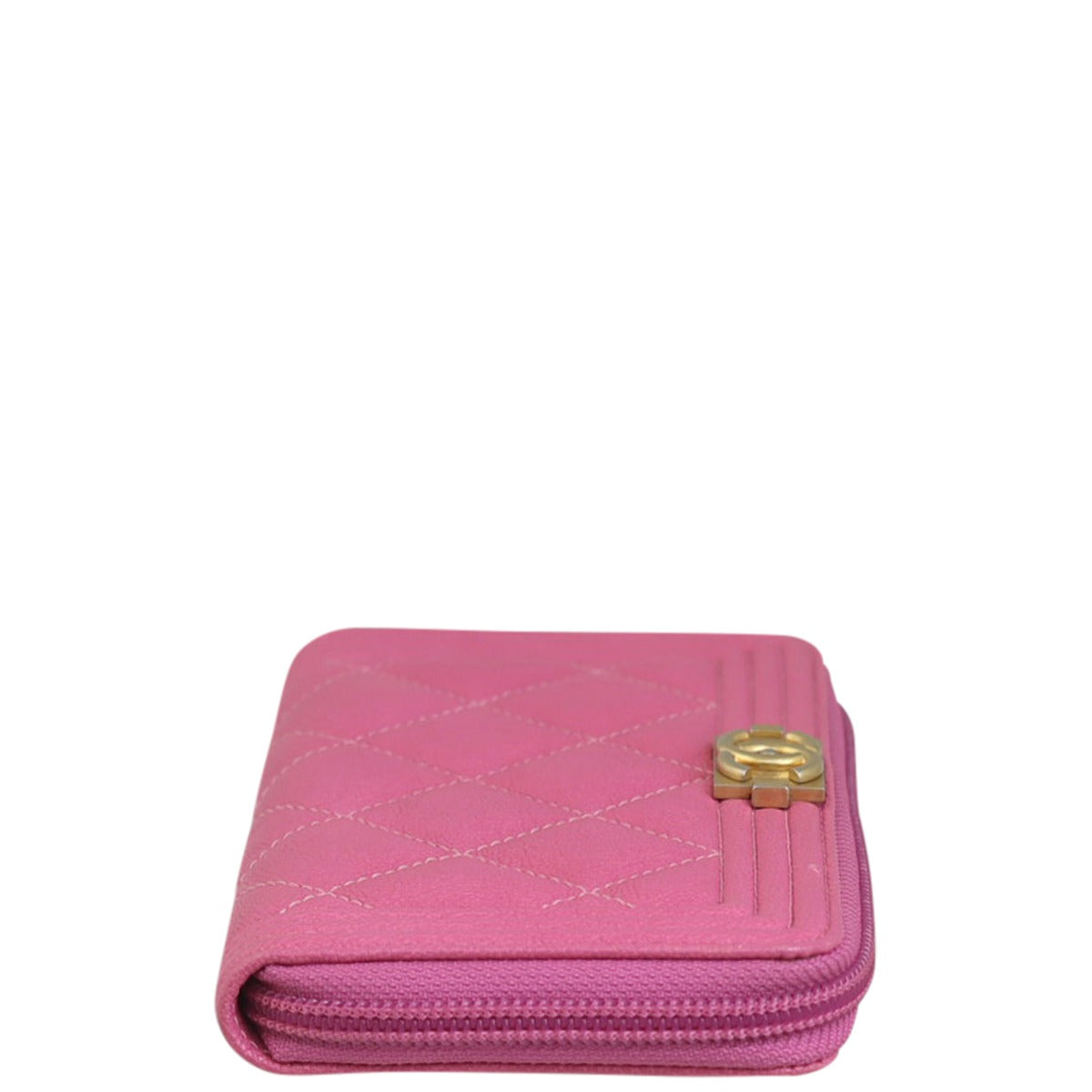 Chanel Boy Zip Around Wallet
