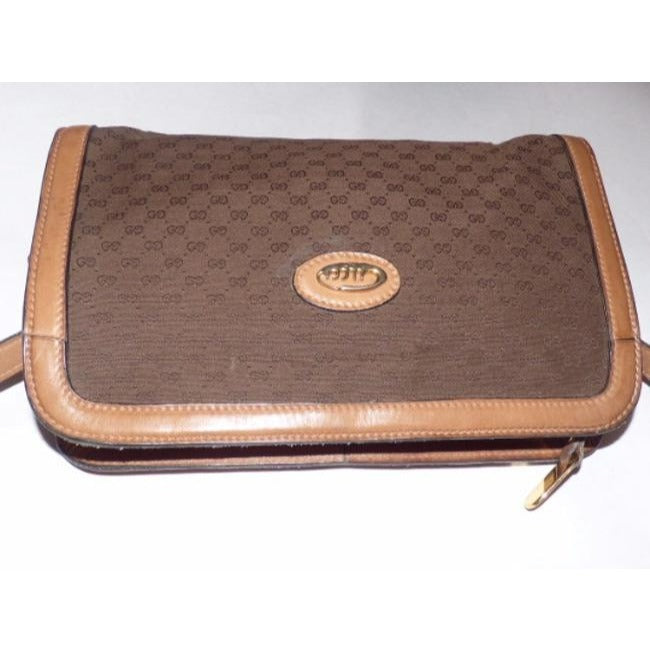 Gucci Supreme Shoulder Micro Guccissima Print Canvas Leather Bag