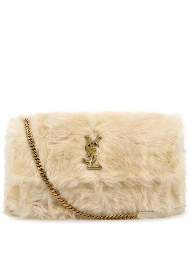Luxury Saint Laurent Trending 2025 Niki Oversized Shearling Shoulder Bag Polaire