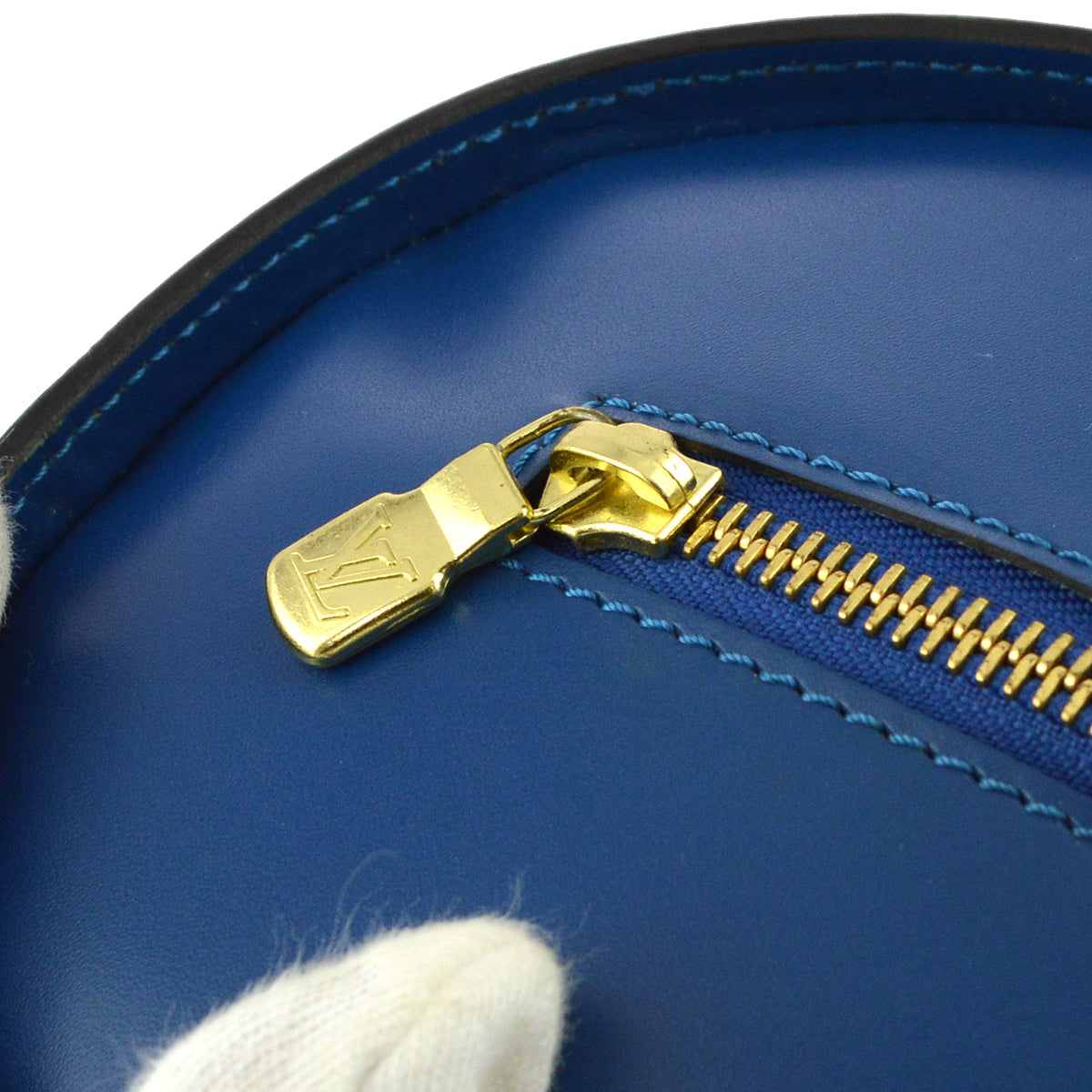 Louis Vuitton Blue Epi Soufflot Handbag M52225