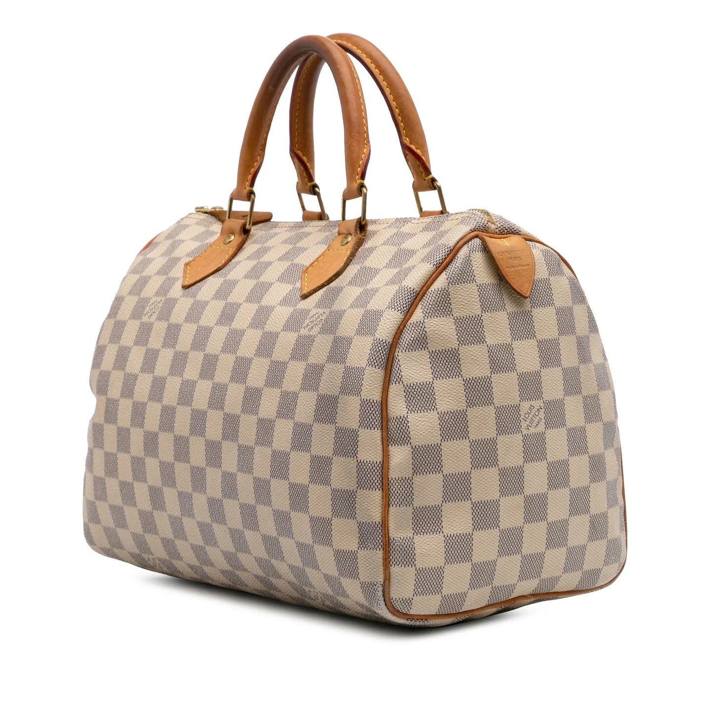 Gray Louis Vuitton Damier Azur Speedy 30 Boston Bag