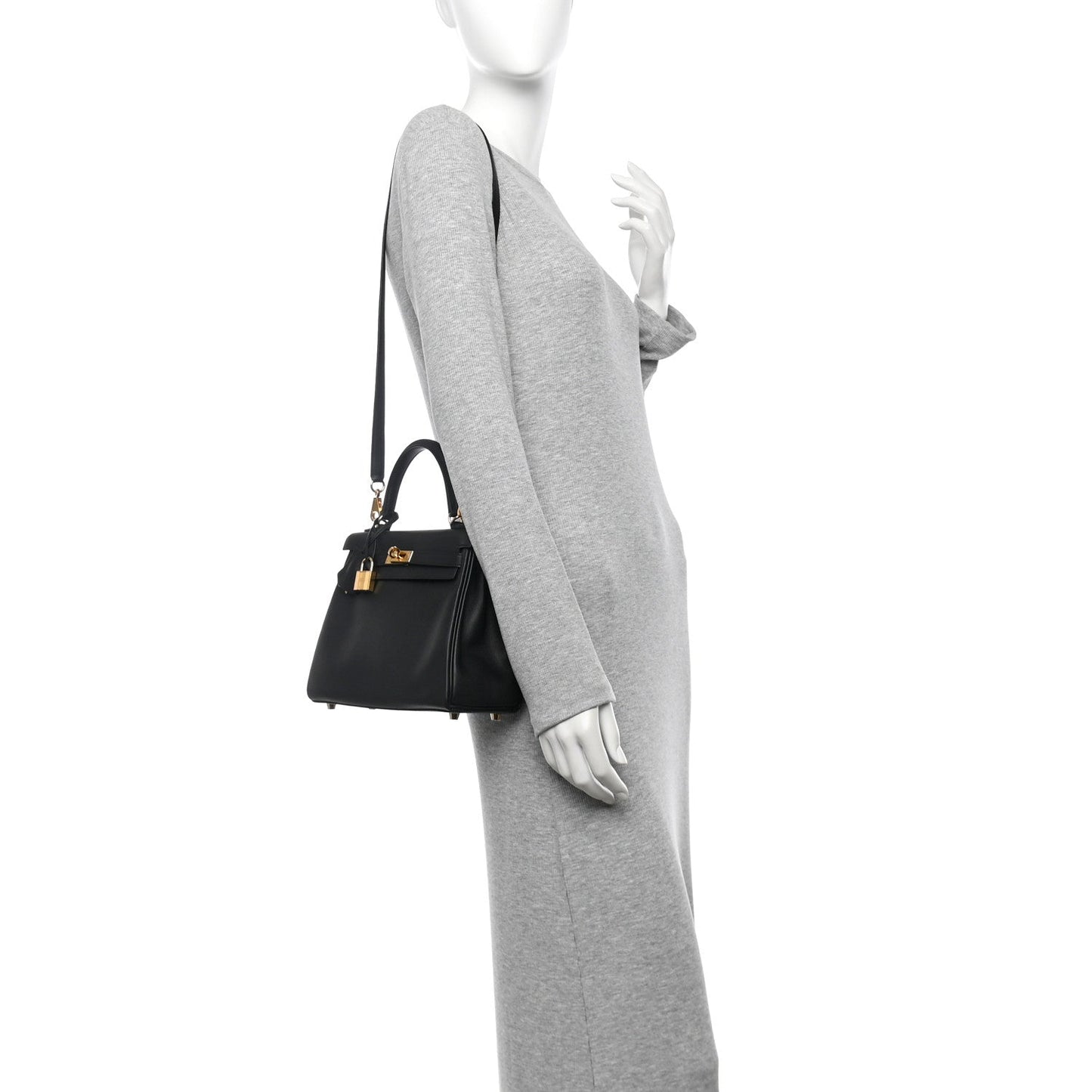 Hermes Swift Kelly Retourne 25 Black