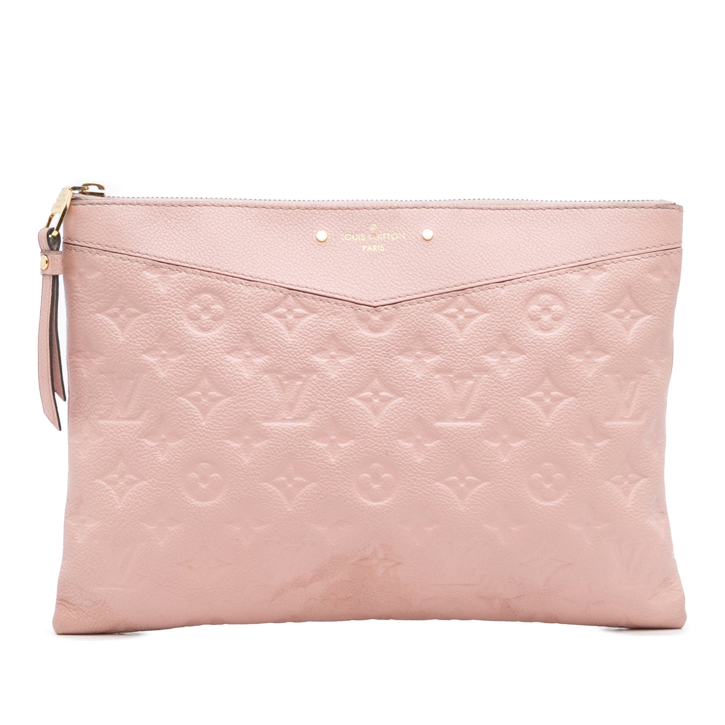 Pink Louis Vuitton Monogram Empreinte Daily Pouch Clutch Bag