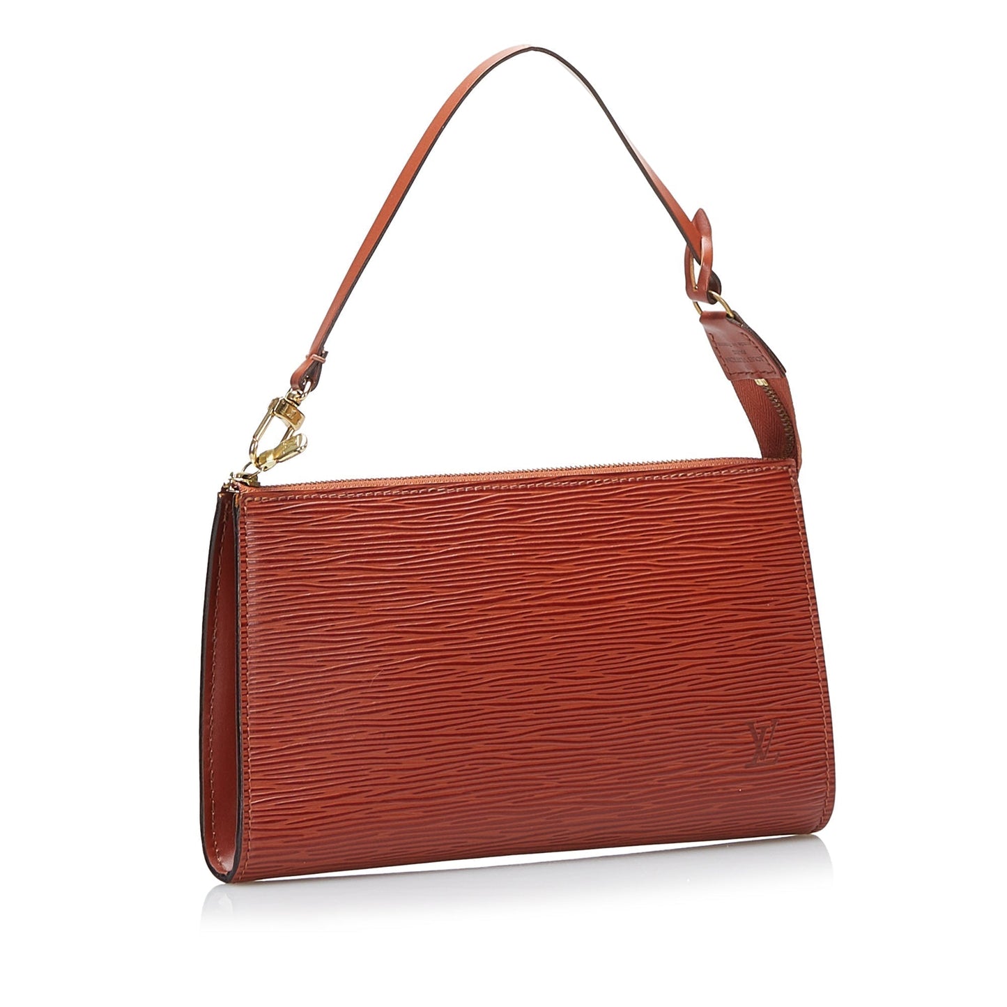 LOUIS VUITTON Epi Pochette Accessoires Brown Clutch