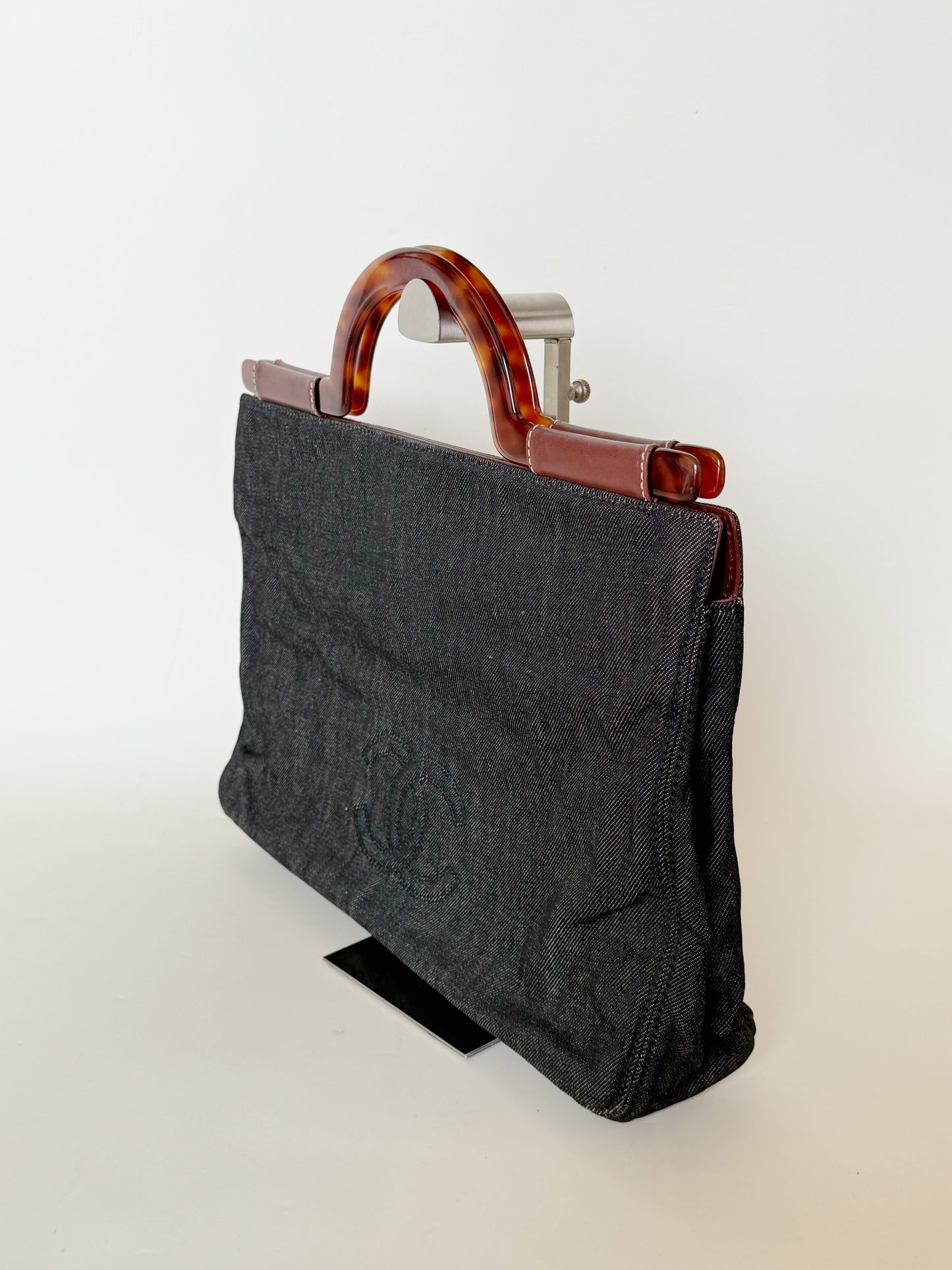 Chanel Denim Tortoise  CC Tote