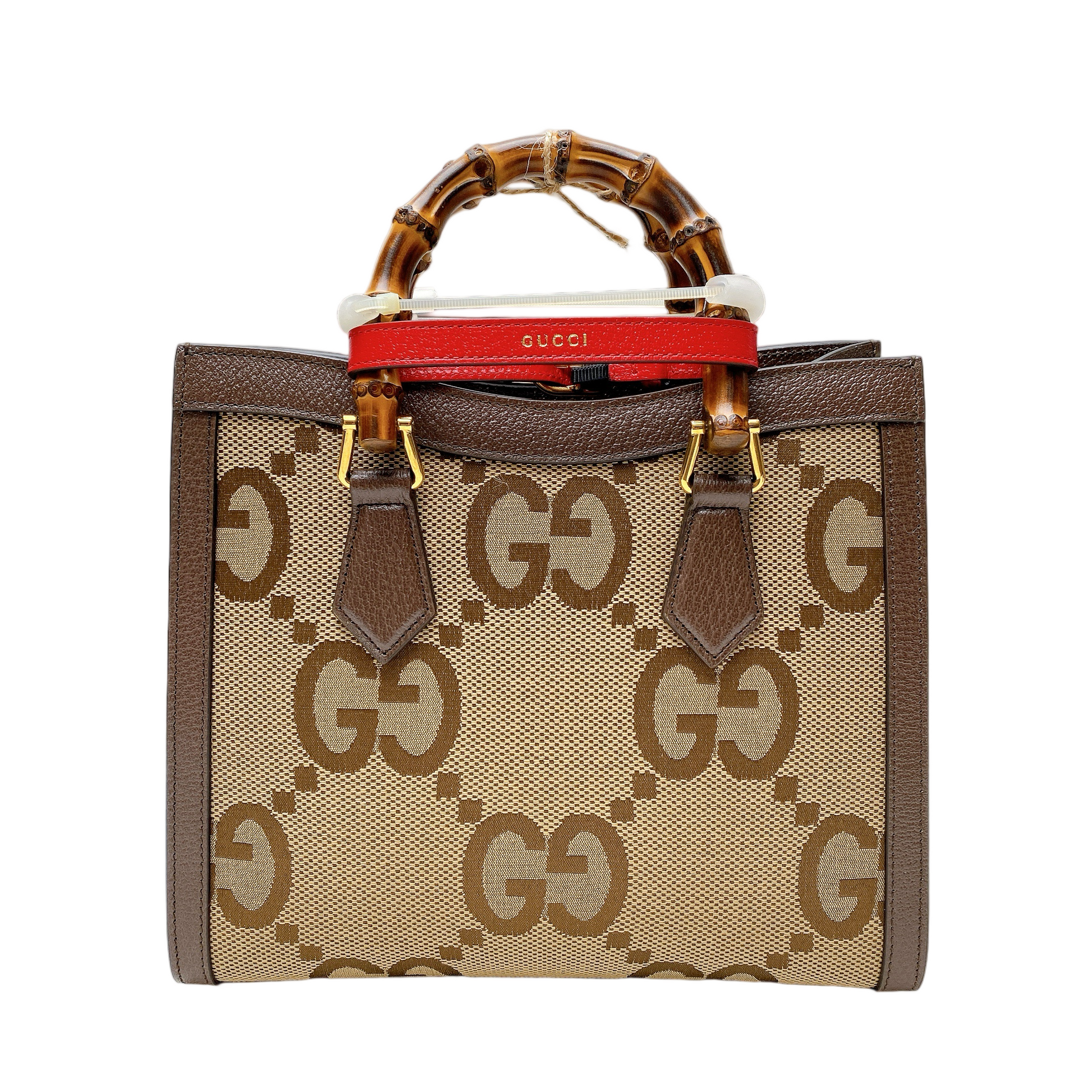Gucci Lou Leather Canvas Tote