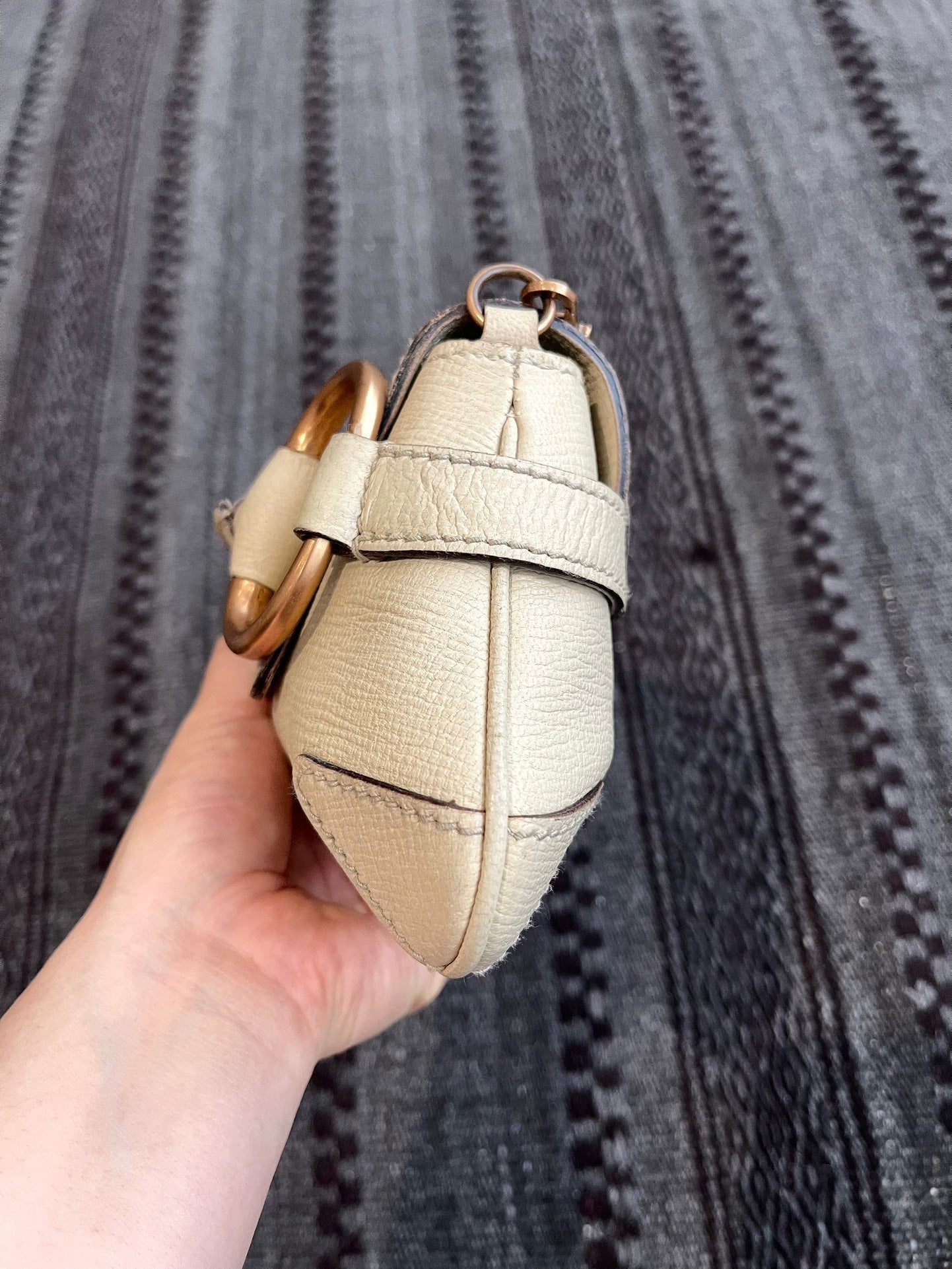 Gucci Horsebit 1955 Small White Leather Shoulder Bag