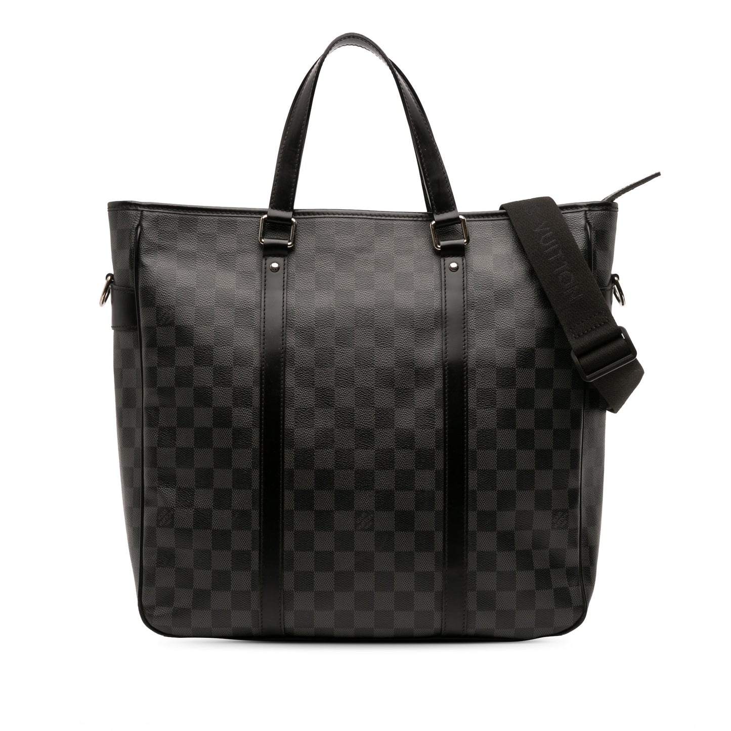 Black Louis Vuitton Damier Graphite Tadao PM Satchel