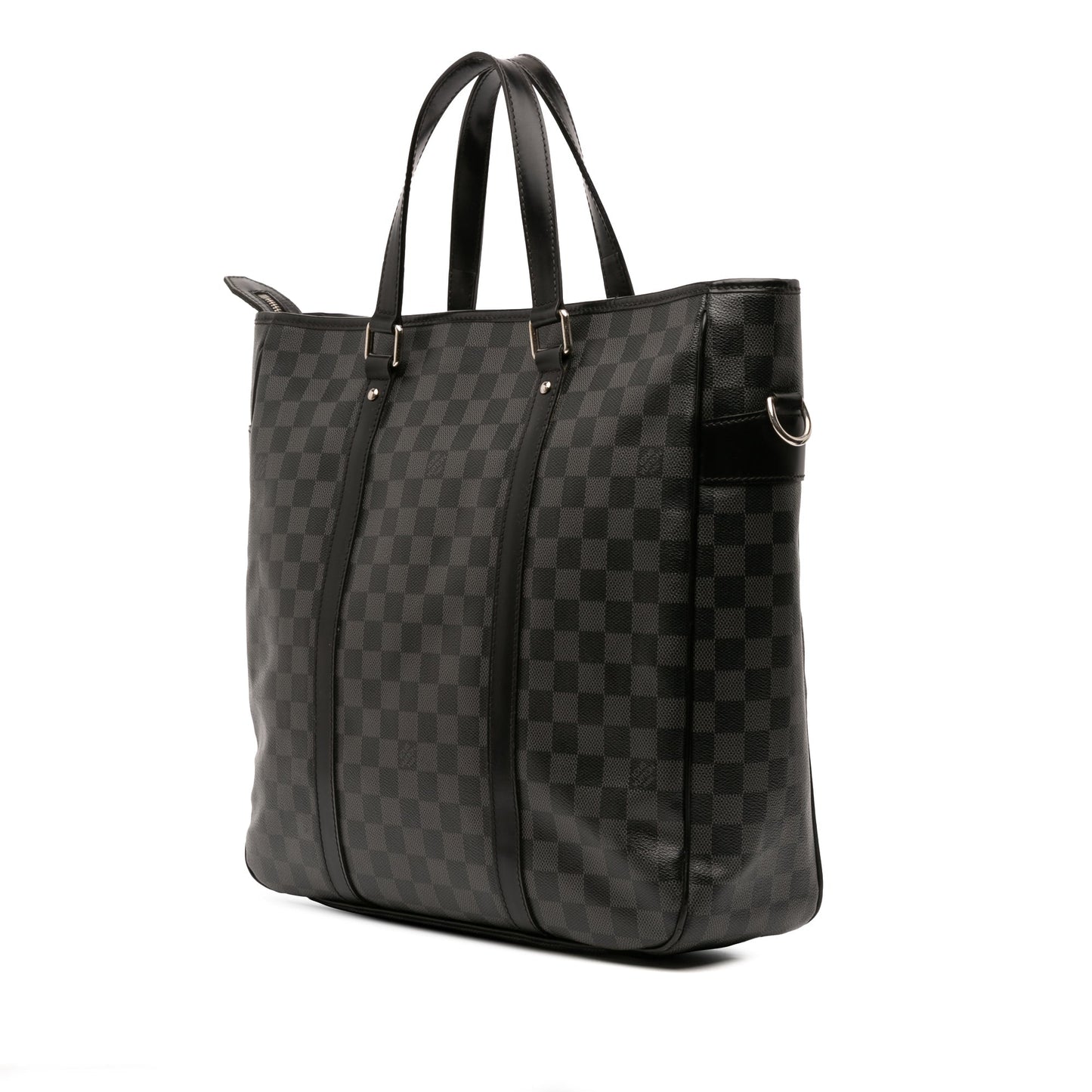 Black Louis Vuitton Damier Graphite Tadao PM Satchel