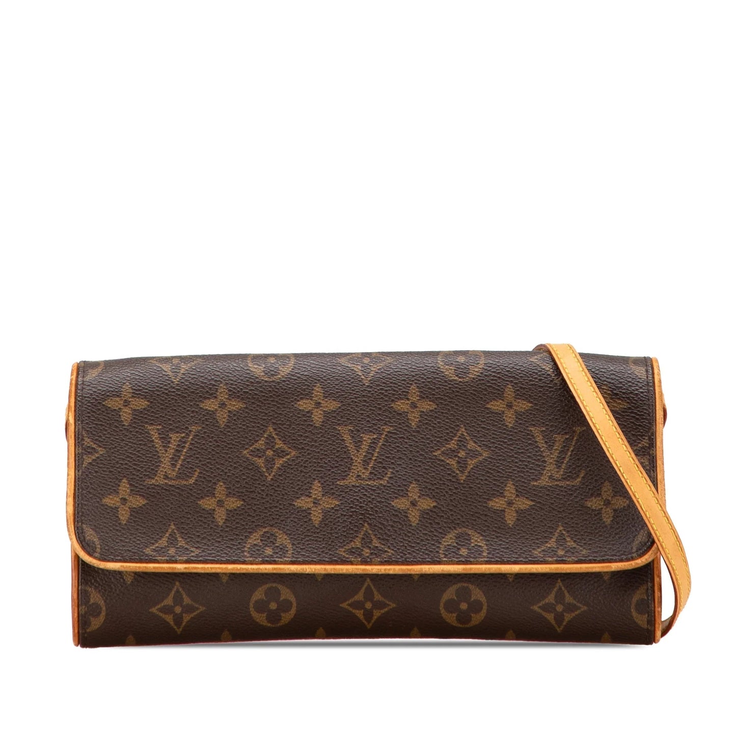 Brown Louis Vuitton Monogram Pochette Twin GM Crossbody Bag