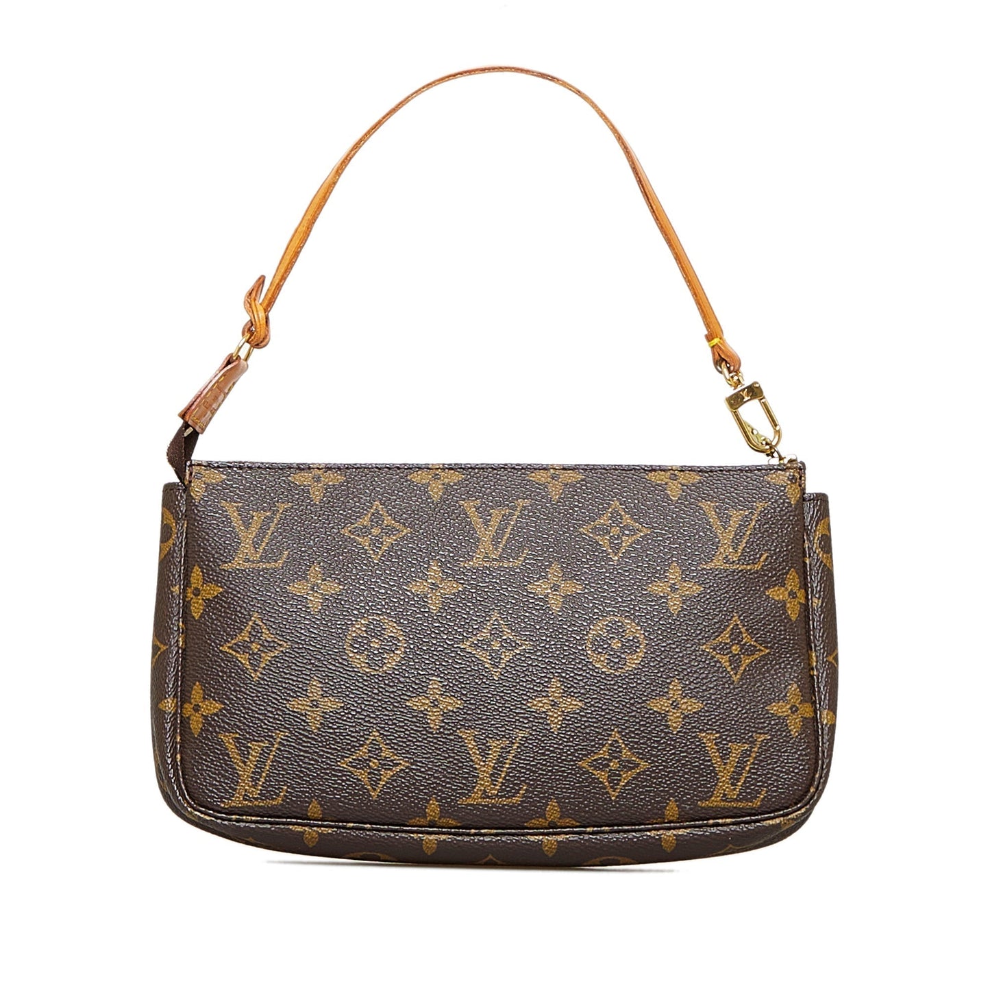 LOUIS VUITTON Monogram Pochette Accessoires Brown Clutch