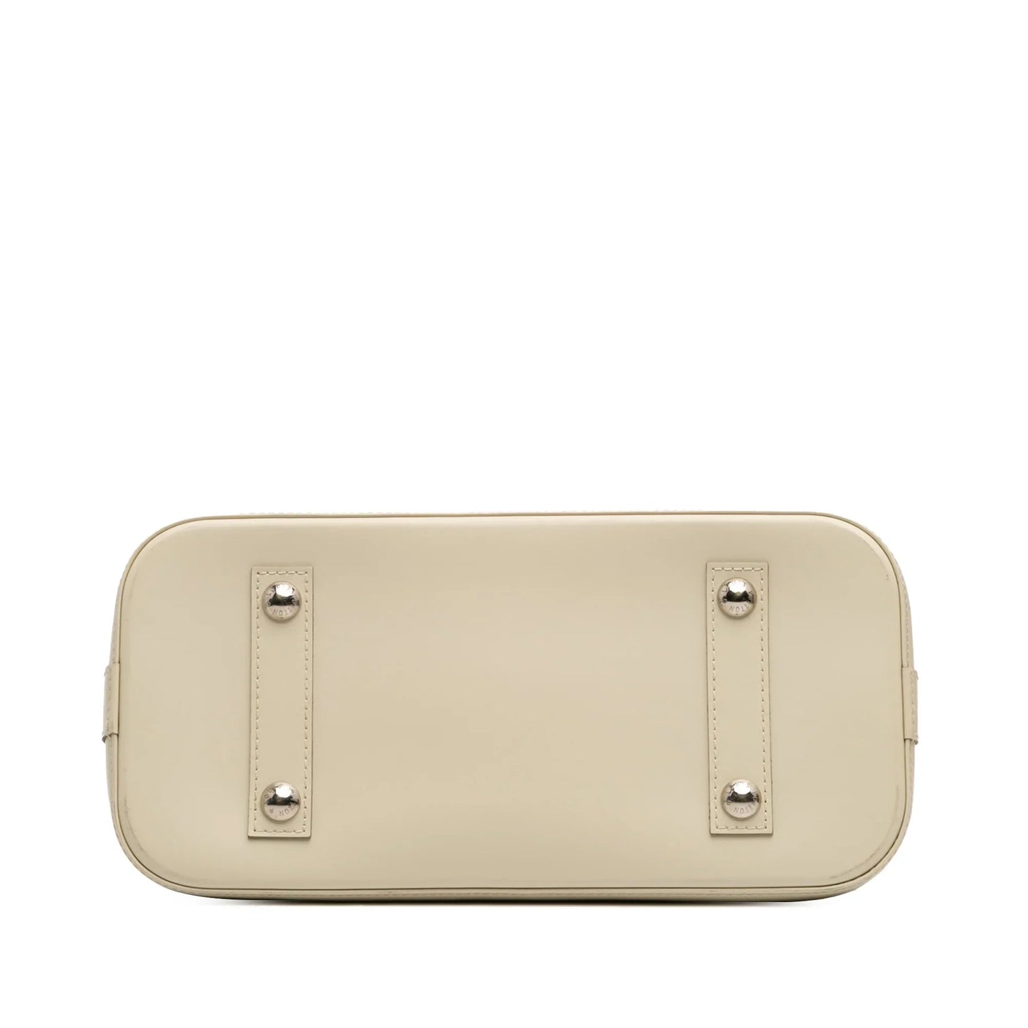 White Louis Vuitton Epi Alma PM Handbag