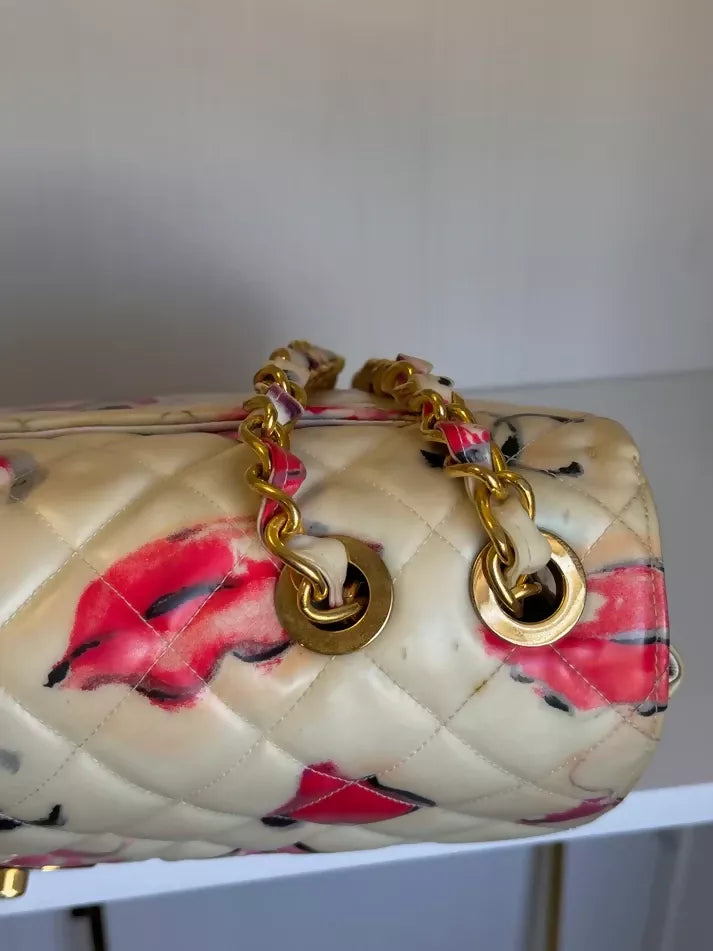 Chanel  1994 Jumbo Lips & Kisses Flap Bag