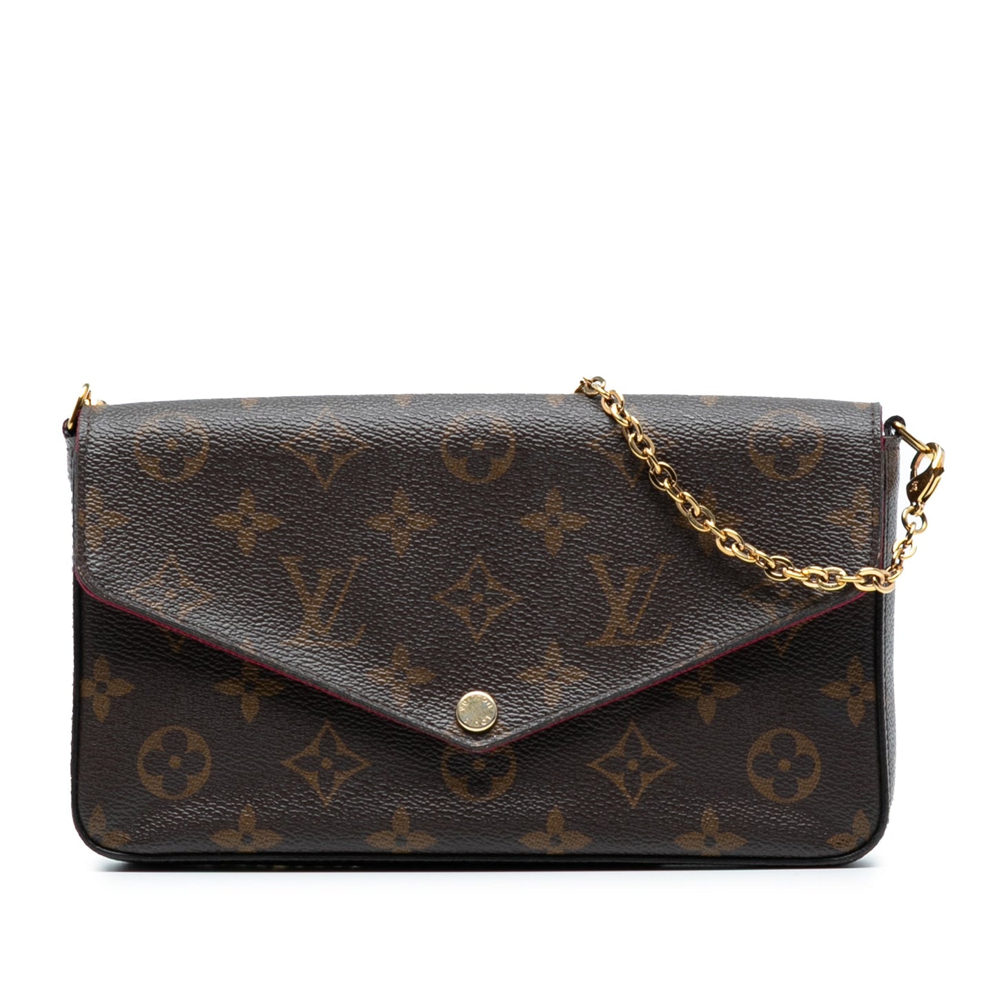 Brown Louis Vuitton Monogram Pochette Felicie Crossbody Bag