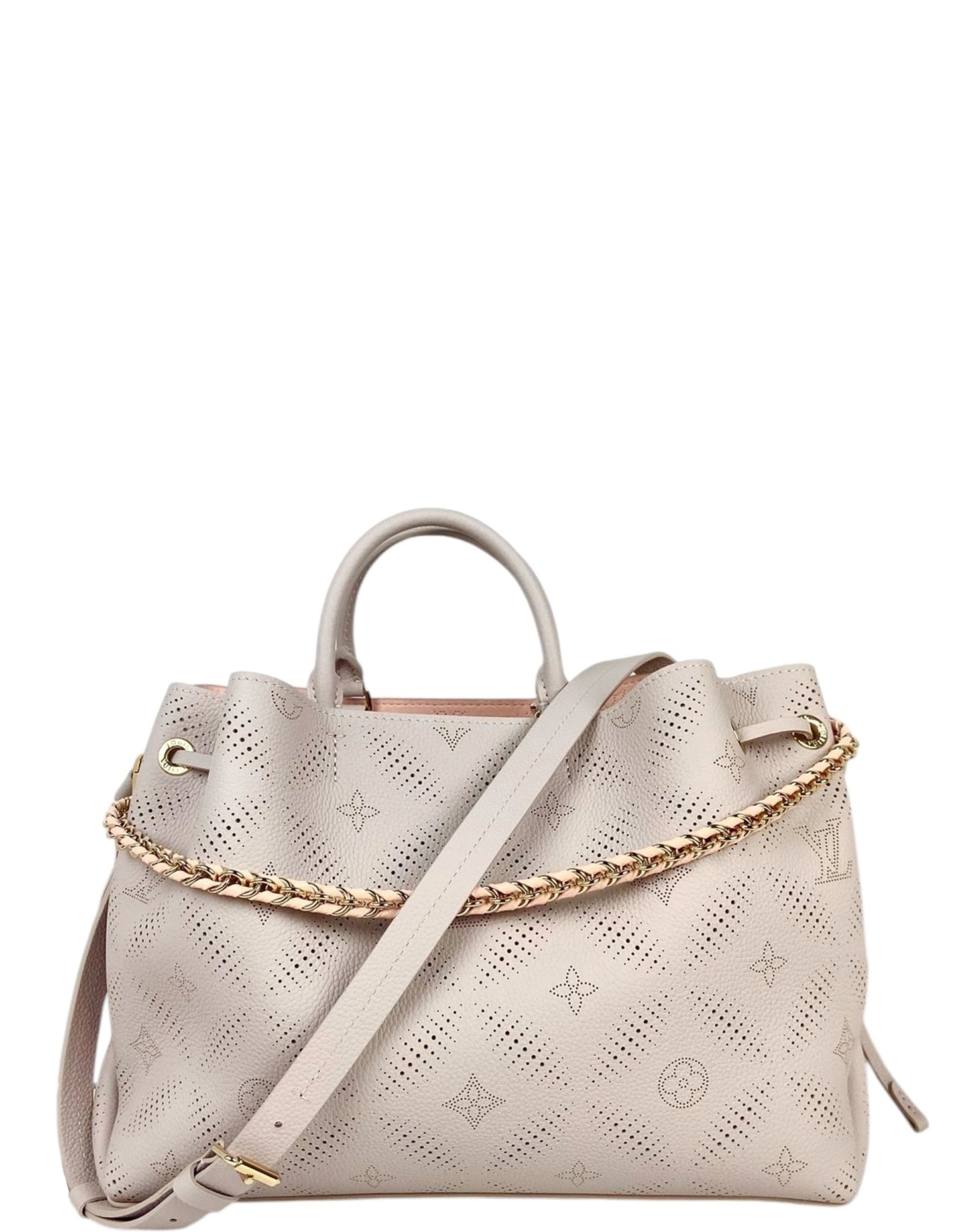 Louis Vuitton Pink/Gray Monogram Mahina Bloom Bella Tote