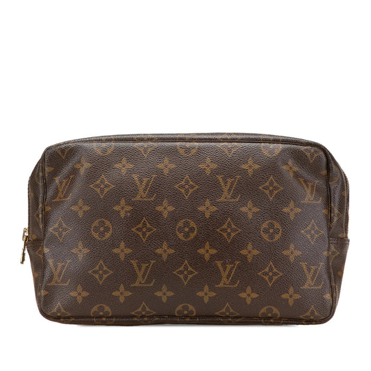 Brown Louis Vuitton Monogram Trousse Toilette 28 Clutch Bag