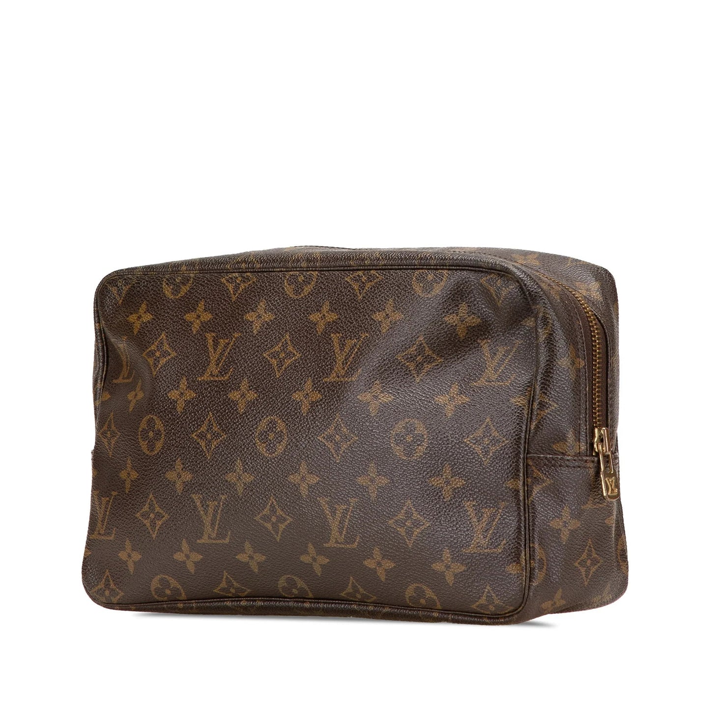 Brown Louis Vuitton Monogram Trousse Toilette 28 Clutch Bag