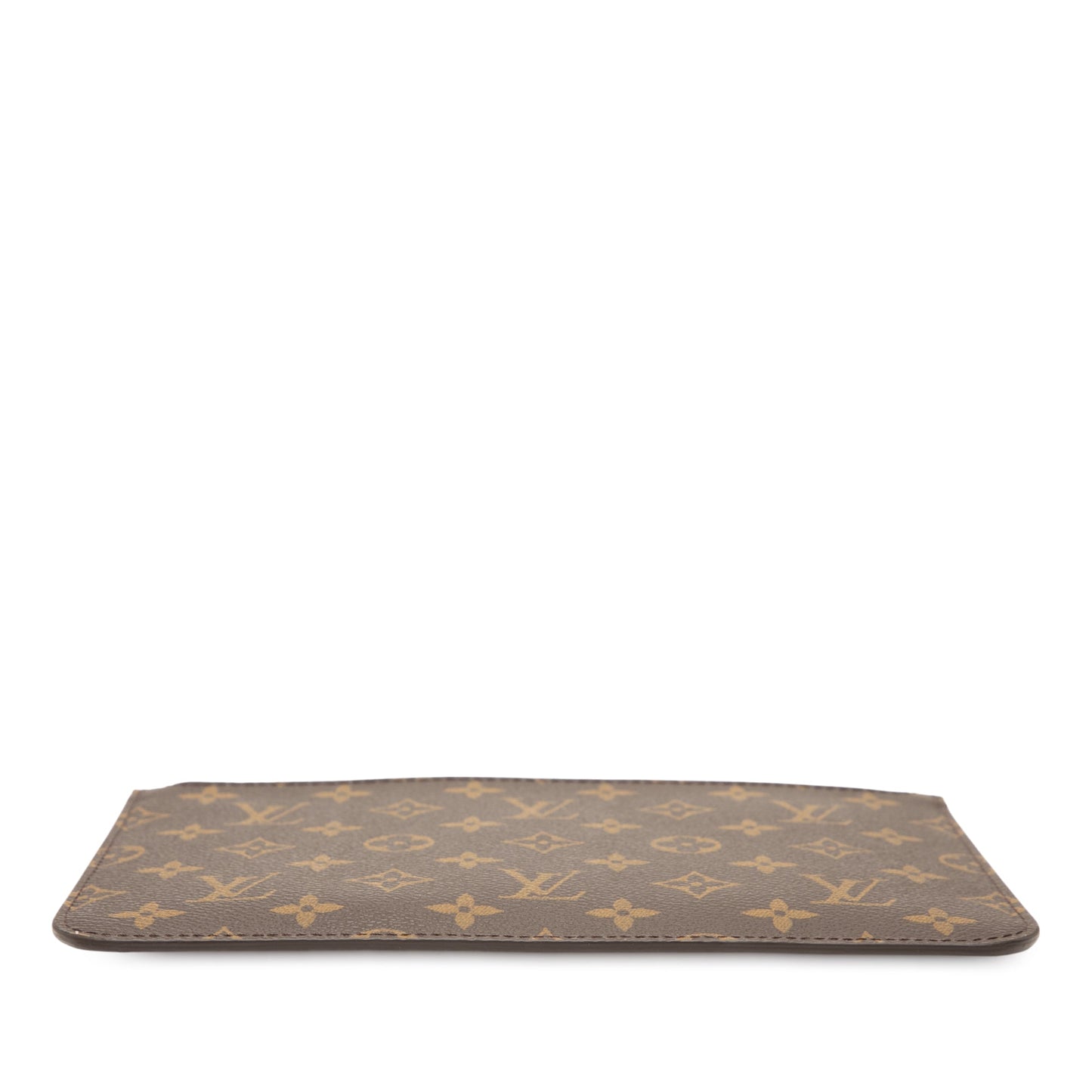 Brown Louis Vuitton Monogram Neverfull Pouch