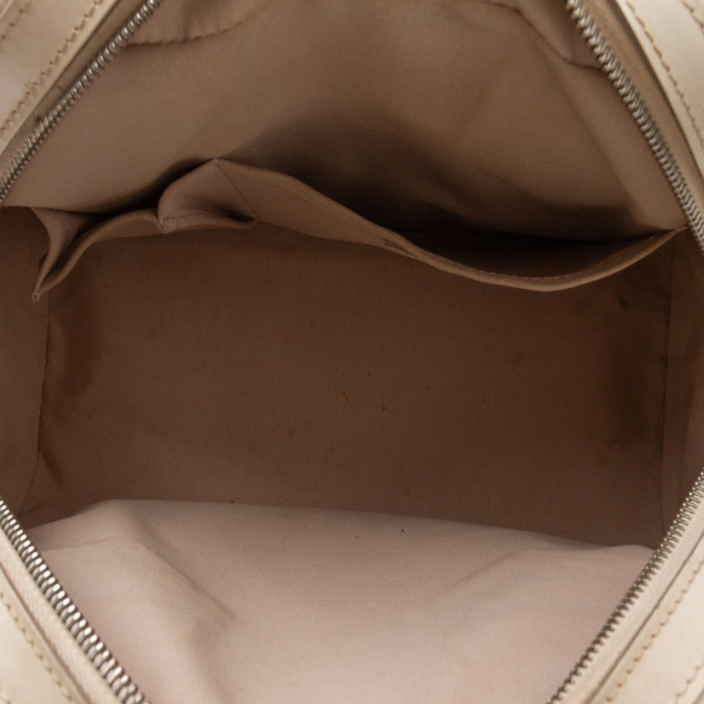 White Louis Vuitton Epi Bowling Montaigne PM Handbag