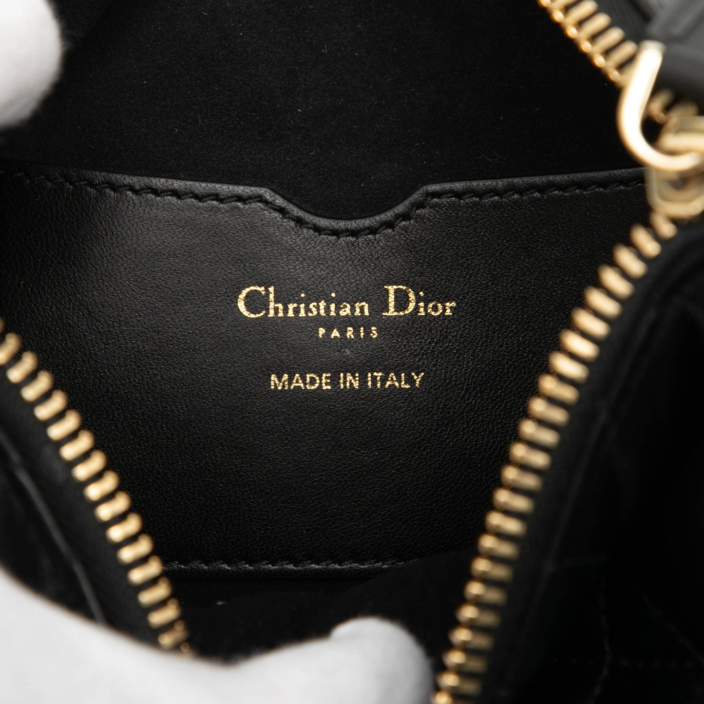 Black Dior Small Lambskin Cannage Dior Vibe Hobo Satchel