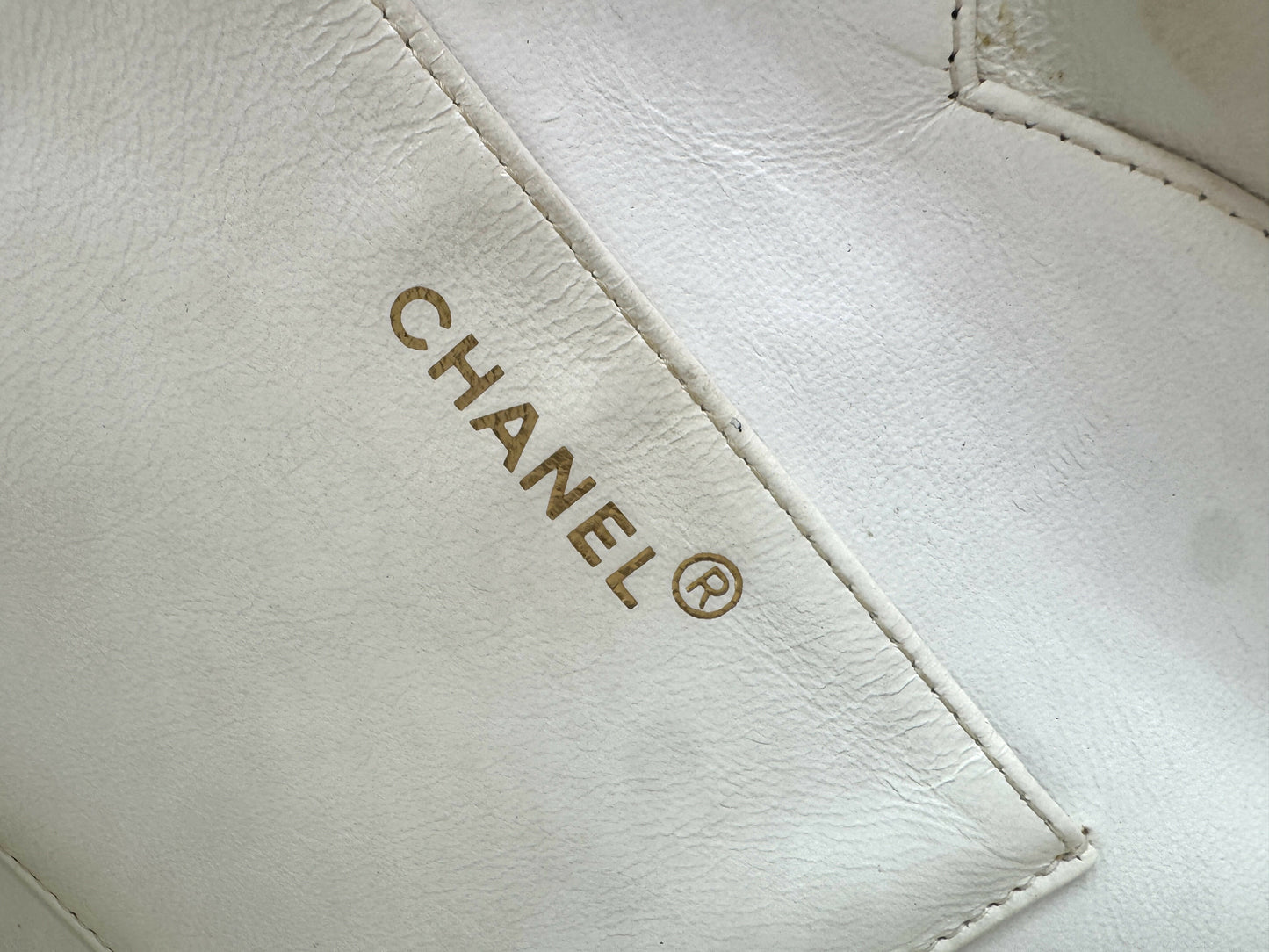 Chanel 1995  Barbie Heart White Vanity Bag